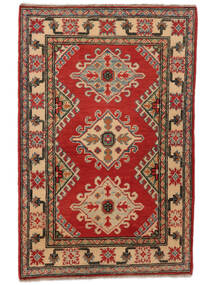 82X126 Kazak Fine Rug Oriental Dark Red/Brown (Wool, Afghanistan) Carpetvista