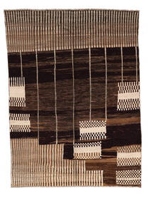 183X249 Moroccan Berber - Afghanistan Rug Modern Black/Brown (Wool, Afghanistan) Carpetvista