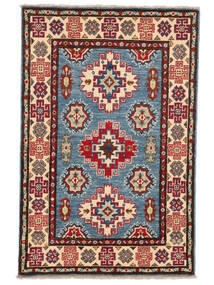 82X125 Tapete Oriental Kazak Fine Vermelho Escuro/Azul Escuro (Lã, Afeganistão) Carpetvista