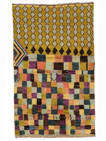  Moroccan Berber - Afghanistan 87X142 Wool Rug Brown/Black Small 