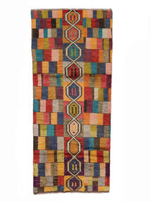  82X189 Moroccan Berber - Afghanistan Läufer Teppich Braun/Schwarz Afghanistan Carpetvista