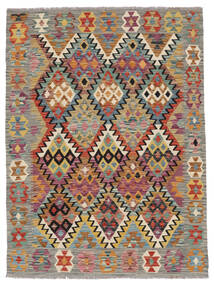 絨毯 キリム アフガン オールド スタイル 125X169 深紅色の/茶 (ウール, アフガニスタン)