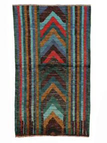 絨毯 Moroccan Berber - Afghanistan 81X141 ブラック/茶色 (ウール, アフガニスタン)