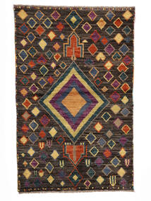 91X143 Tapis Moroccan Berber - Afghanistan Moderne Noir/Marron (Laine, Afghanistan) Carpetvista