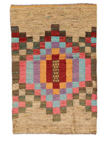 Dywan Moroccan Berber - Afghanistan 90X137 Brunatny/Pomarańczowy (Wełna, Afganistan)