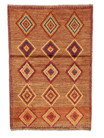 91X134 Tapis Moroccan Berber - Afghanistan Moderne Marron/Rouge Foncé (Laine, Afghanistan) Carpetvista