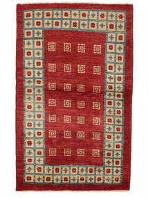  Kazak Fine Tapete 100X158 Lã Vermelho Escuro/Laranja Pequeno Carpetvista
