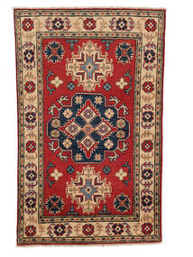 Kazak Fine Teppich 78X128 Dunkelrot/Schwarz Wolle, Afghanistan Carpetvista