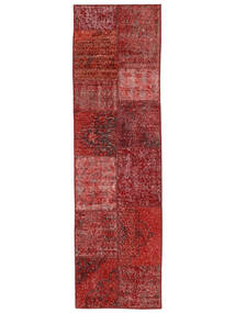 Tapis Patchwork 58X201 De Couloir Rouge Foncé/Rouge (Laine, Turquie)