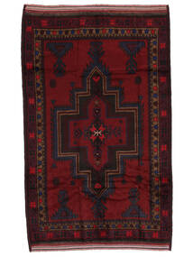 絨毯 バルーチ 175X290 ブラック/ダークレッド (ウール, アフガニスタン)