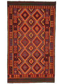絨毯 キリム マイマネ 174X292 ダークレッド/ブラック (ウール, アフガニスタン)