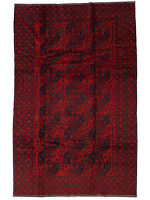 185X290 絨毯 オリエンタル バルーチ ブラック/ダークレッド (ウール, アフガニスタン) Carpetvista