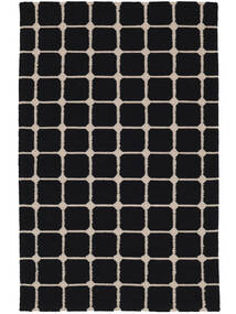 Nova-Li 100X160 Small Black/Beige Wool Rug 