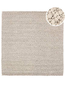  Wool Rug 250X250 Bubbles Greige Square Large