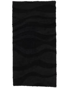 Breeze Tapis De Bain Noir 50X100 Uni Coton Lavable
