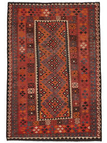 Tapis Kilim Maimane 178X260 Rouge Foncé/Noir (Laine, Afghanistan)