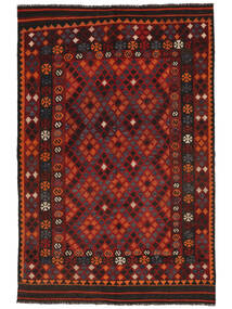 絨毯 オリエンタル キリム マイマネ 168X251 ブラック/ダークレッド (ウール, アフガニスタン)