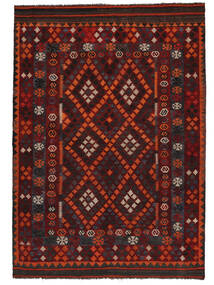Tapete Oriental Kilim Maimane 174X241 Preto/Vermelho Escuro (Lã, Afeganistão)