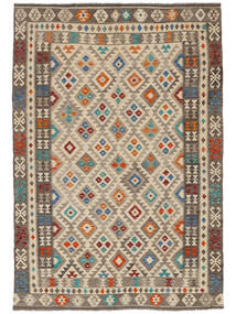  197X289 Kilim Afghan Old Style Rug Wool, Carpetvista