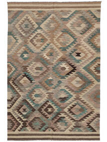 Kilim Ariana Trend Rug 200X293 Brown/Black Wool, Afghanistan Carpetvista