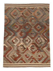 Kilim Ariana Trend Rug 206X291 Brown/Black Wool, Afghanistan Carpetvista