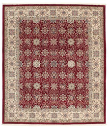  Isfahan Seidenkette Teppich 254X288 Persischer Braun/Dunkelrot Groß