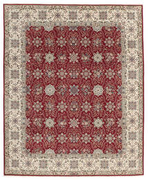  Persischer Isfahan Sherkat Seidenkette Teppich 245X295 Braun/Dunkelrot
