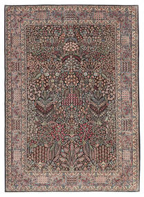  Persischer Kerman Sherkat Farsh Teppich 210X300 Braun/Schwarz (Wolle, Persien/Iran)
