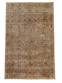 絨毯 カラード ヴィンテージ 144X230 茶色/ブラック (ウール, ペルシャ/イラン)