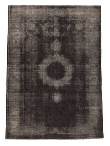 絨毯 カラード ヴィンテージ 197X284 ブラック/茶色 (ウール, ペルシャ/イラン)
