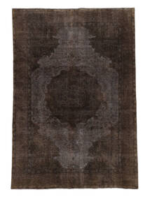 絨毯 カラード ヴィンテージ 199X292 ブラック (ウール, ペルシャ/イラン)