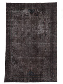 絨毯 カラード ヴィンテージ 212X330 ブラック (ウール, ペルシャ/イラン)
