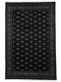198X301 絨毯 パキスタン ブハラ 2Ply オリエンタル ブラック (ウール, パキスタン) Carpetvista