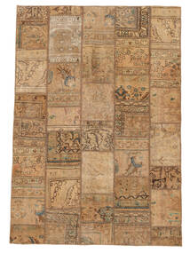  Persisk Patchwork Teppe 140X203 Brun/Oransje 