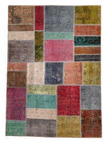  Patchwork Rug 141X199 Vintage Persian Wool Small Carpetvista