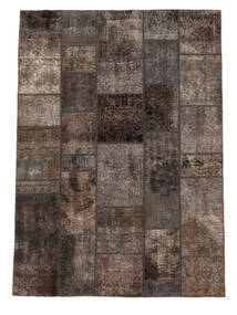  Persian Patchwork Rug 172X242 Black/Brown (Wool, Persia/Iran)