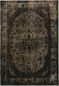 234X334 Vintage Kerman Teppich Moderner Schwarz/Braun (Wolle, Persien/Iran)