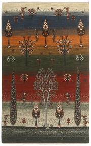  Γκάμπεθ Fine Χαλι 119X186 Περσικό Μαλλινο Μαύρα/Σκούρο Κόκκινο Μικρό