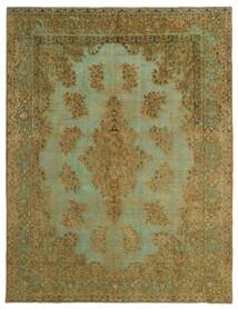 Vintage Kerman Fine Teppich 290X377 Braun/Dunkelgelb Großer Wolle, Persien/Iran