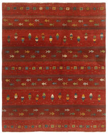 150X185 Gabbeh Fine Teppe Moderne Mørk Rød/Svart (Ull, Persia/Iran)