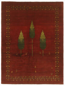 Gabbeh Fine Teppe 155X201 Svart/Mørk Rød Ull, Persia/Iran
