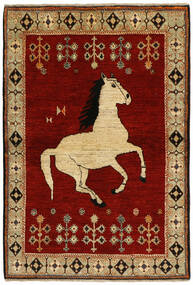  Persisk Ghashghai Old Figur/Bilde Teppe 107X153 Mørk Rød/Svart (Ull, Persia/Iran)