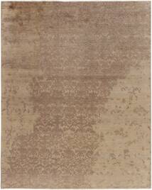 Damask Teppich 245X305 Braun/Orange Wolle, Indien