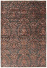  Damask Vloerkleed 207X301 Wol Bruin/Zwart