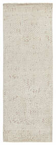 87X253 Damask Rug Modern Runner
 Yellow/Grey (Wool, India)