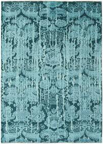 絨毯 Damask 175X247 ターコイズ/ブルー (ウール, インド)