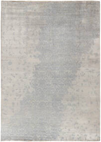 296X403 Damask Rug Modern Grey/Orange Large (Wool, India)