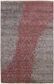  Damask Tapete 131X200 Lã Vermelho Escuro/Castanho Pequeno