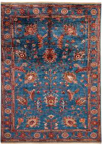 177X244 Ziegler Fine Ariana Style Tæppe Orientalsk Mørkerød/Mørkeblå (Uld, Afghanistan)