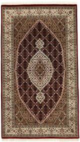 93X160 絨毯 オリエンタル タブリーズ Royal ブラック/茶色 (ウール, インド)